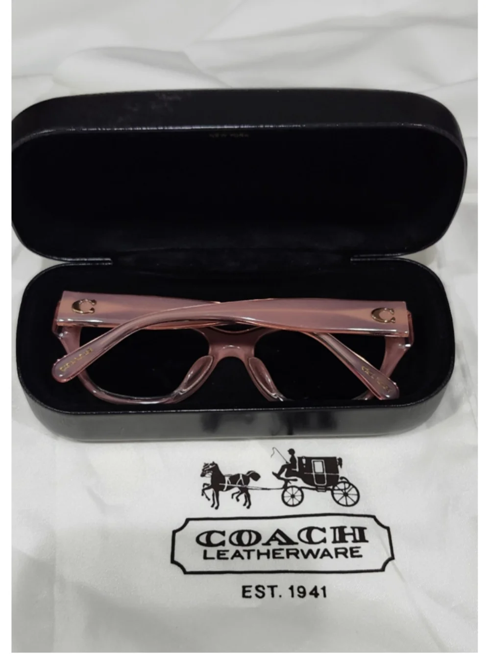 Coach RX Sunglasses Pink Cat Eye